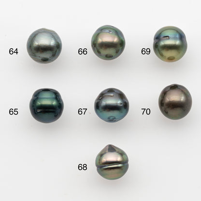 10-11mm Tahitian Pearl, Loose Undrilled with High Luster and for Jewelry Making, SKU # 2835TH