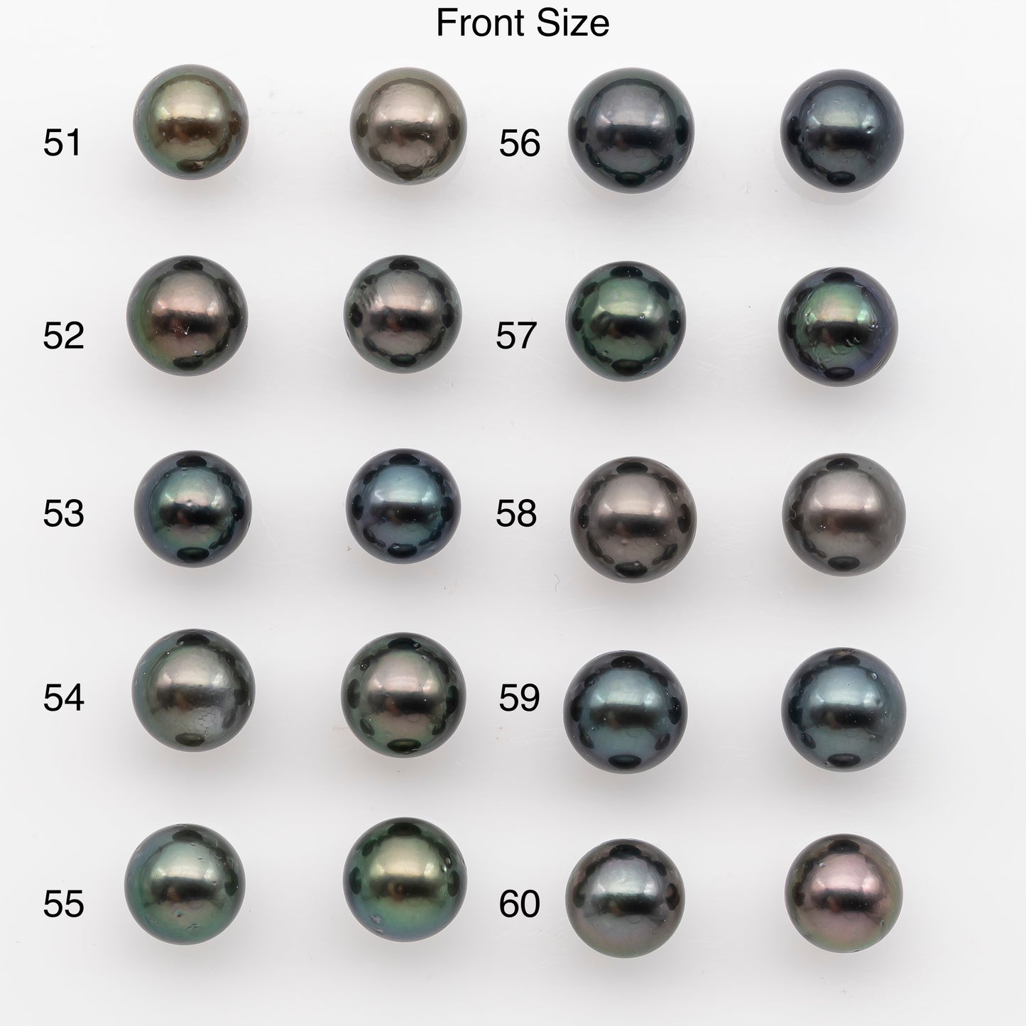 10-11mm Tahitian Pearl Pairs, Matched Round Loose Pearls for Making Studs, High Luster for Jewelry Making Supplies, SKU # 2843TH
