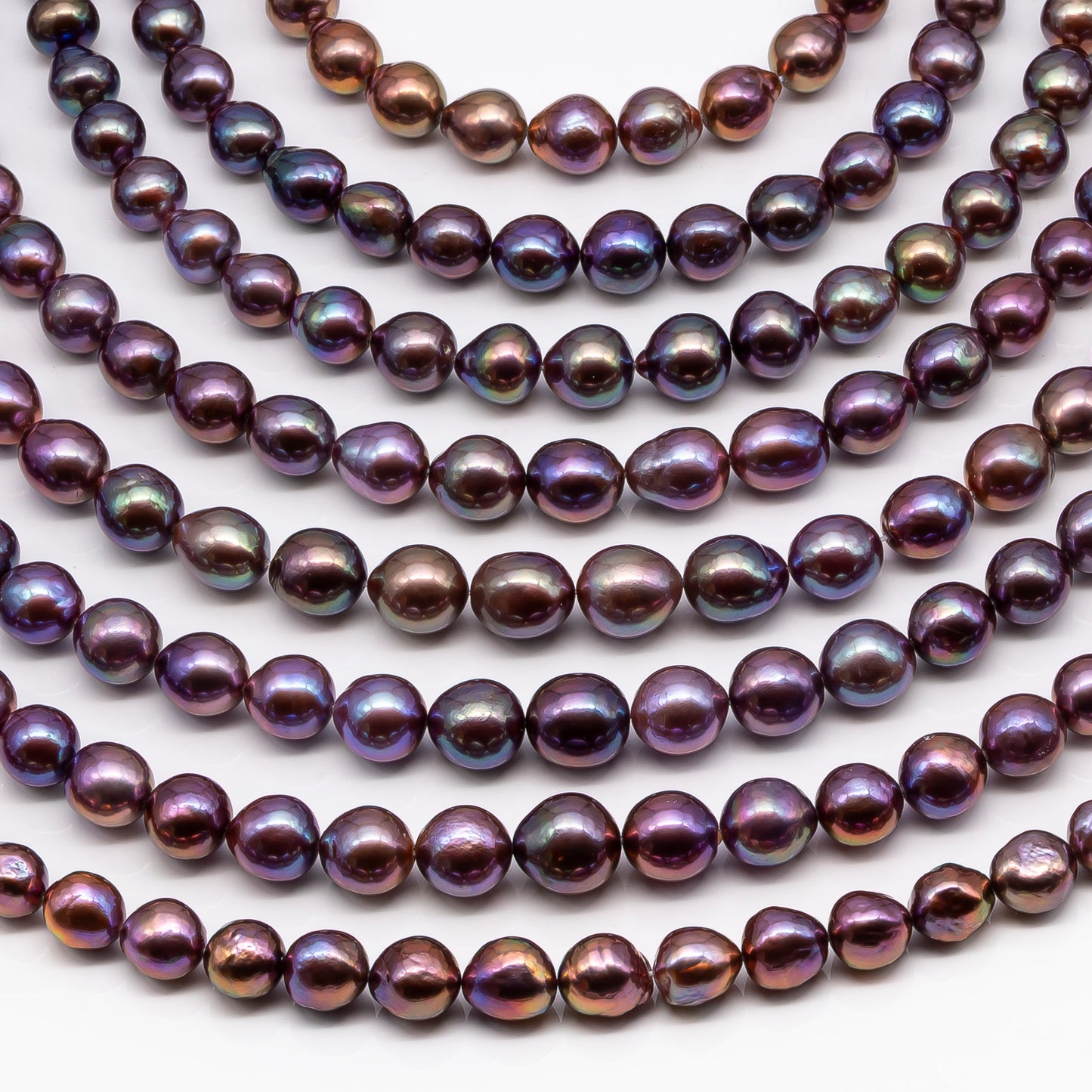 9-11mm Edison Pearl in Full Strand, Freshwater Pearl in Natural Colors with High Luster, Pre-Strung for Jewelry Making, SKU # 2848EP