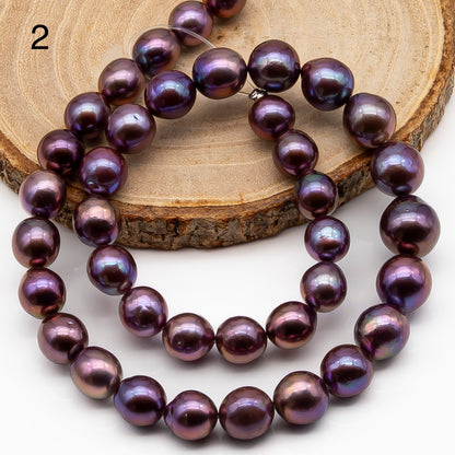 9-11mm Edison Pearl in Full Strand, Freshwater Pearl in Natural Colors with High Luster, Pre-Strung for Jewelry Making, SKU # 2848EP