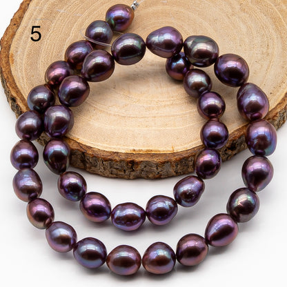 9-11mm Edison Pearl in Full Strand, Freshwater Pearl in Natural Colors with High Luster, Pre-Strung for Jewelry Making, SKU # 2848EP