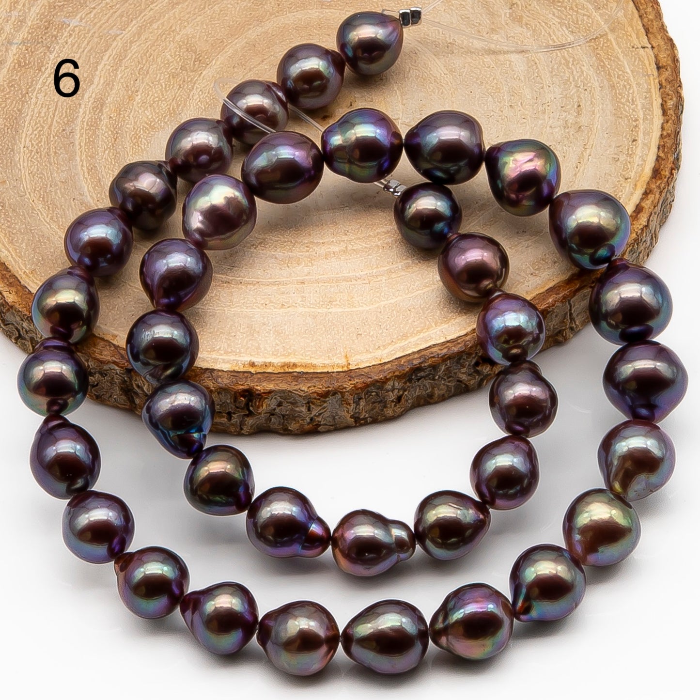 9-11mm Edison Pearl in Full Strand, Freshwater Pearl in Natural Colors with High Luster, Pre-Strung for Jewelry Making, SKU # 2848EP