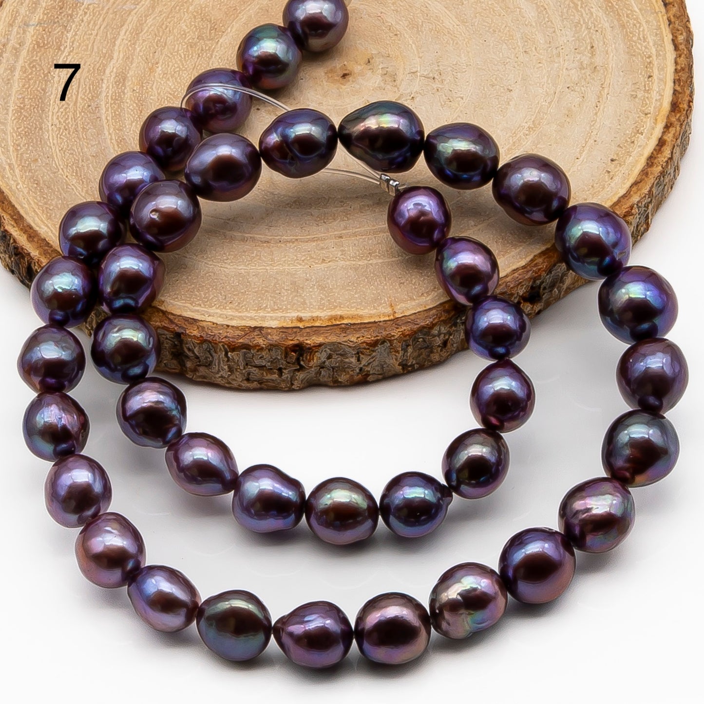 9-11mm Edison Pearl in Full Strand, Freshwater Pearl in Natural Colors with High Luster, Pre-Strung for Jewelry Making, SKU # 2848EP