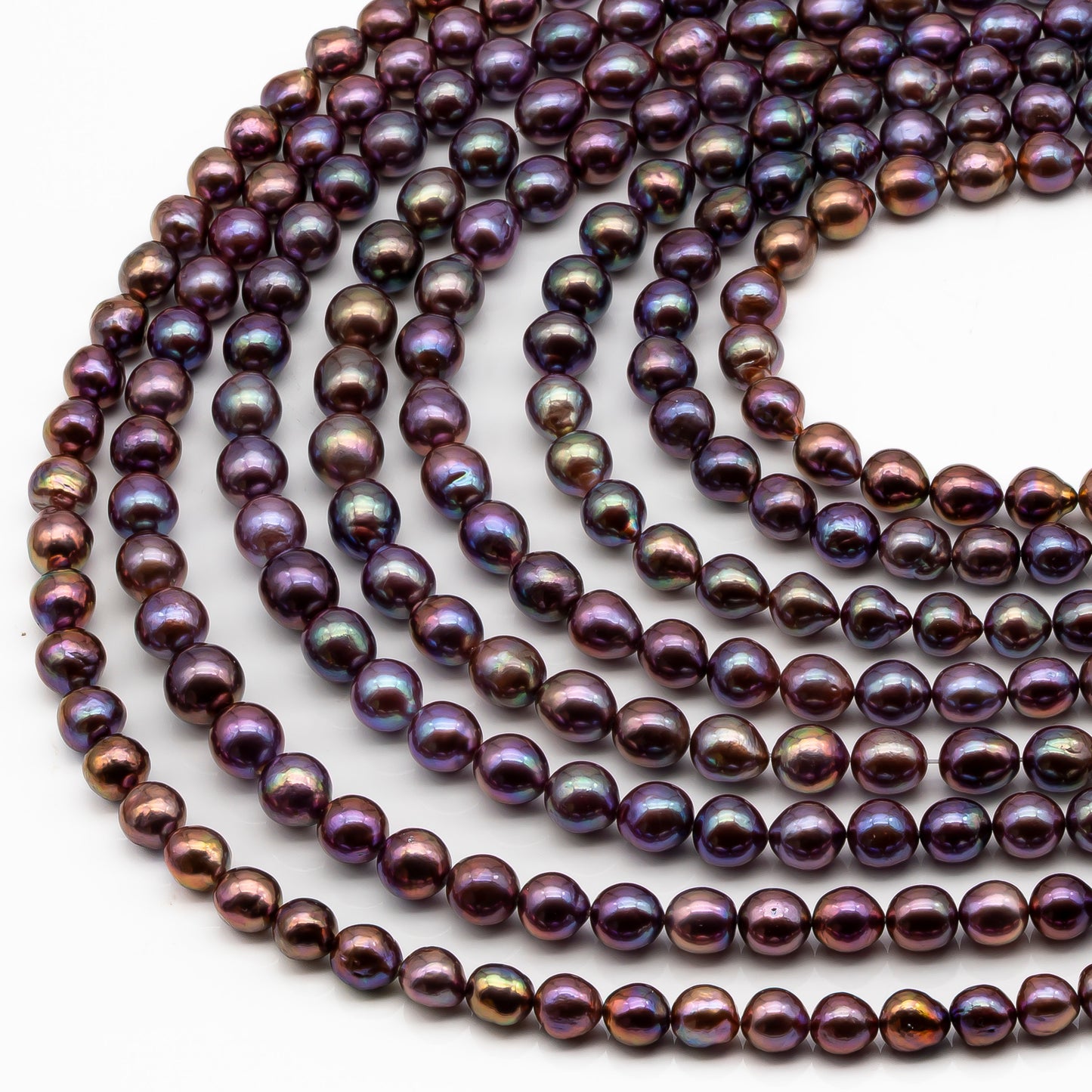 9-11mm Edison Pearl in Full Strand, Freshwater Pearl in Natural Colors with High Luster, Pre-Strung for Jewelry Making, SKU # 2848EP