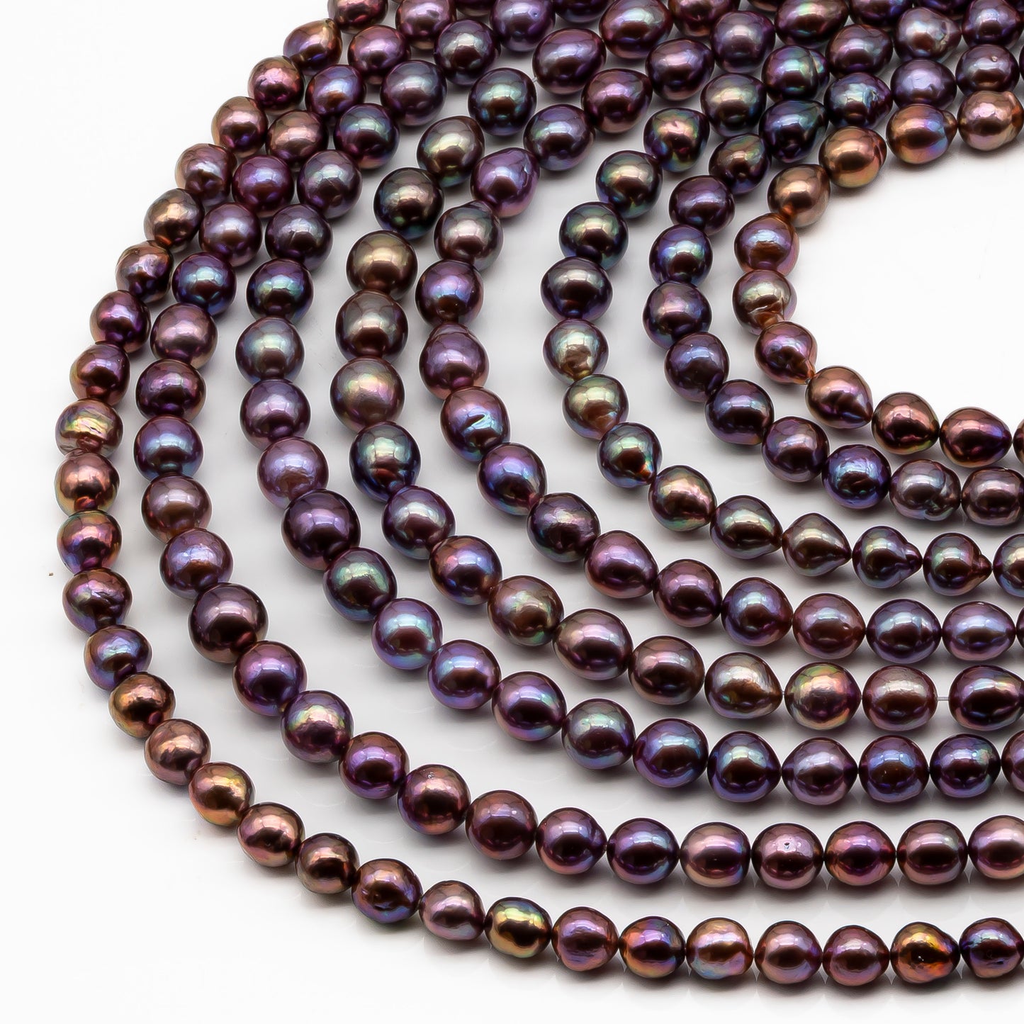 9-11mm Edison Pearl in Full Strand, Freshwater Pearl in Natural Colors with High Luster, Pre-Strung for Jewelry Making, SKU # 2848EP