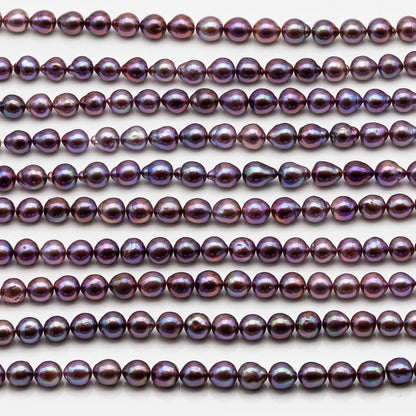9-11mm Edison Pearl in Full Strand, Freshwater Pearl in Natural Colors with High Luster, Pre-Strung for Jewelry Making, SKU # 2850ED