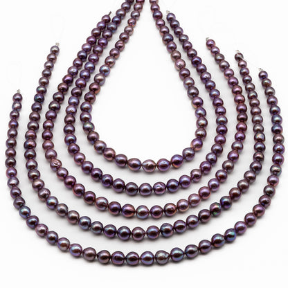 9-11mm Edison Pearl in Full Strand, Freshwater Pearl in Natural Colors with High Luster, Pre-Strung for Jewelry Making, SKU # 2850ED