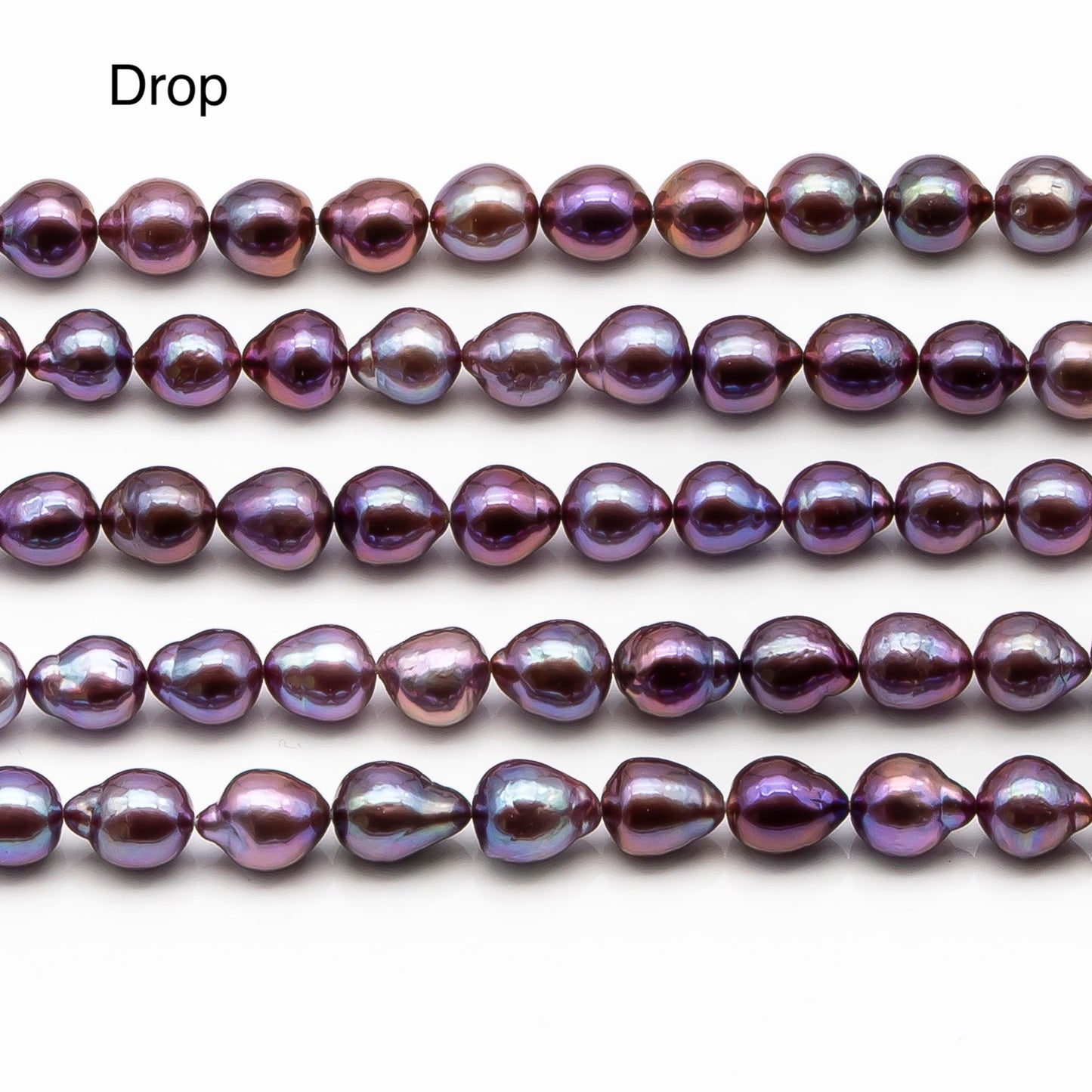 9-11mm Edison Pearl in Full Strand, Freshwater Pearl in Natural Colors with High Luster, Pre-Strung for Jewelry Making, SKU # 2850ED