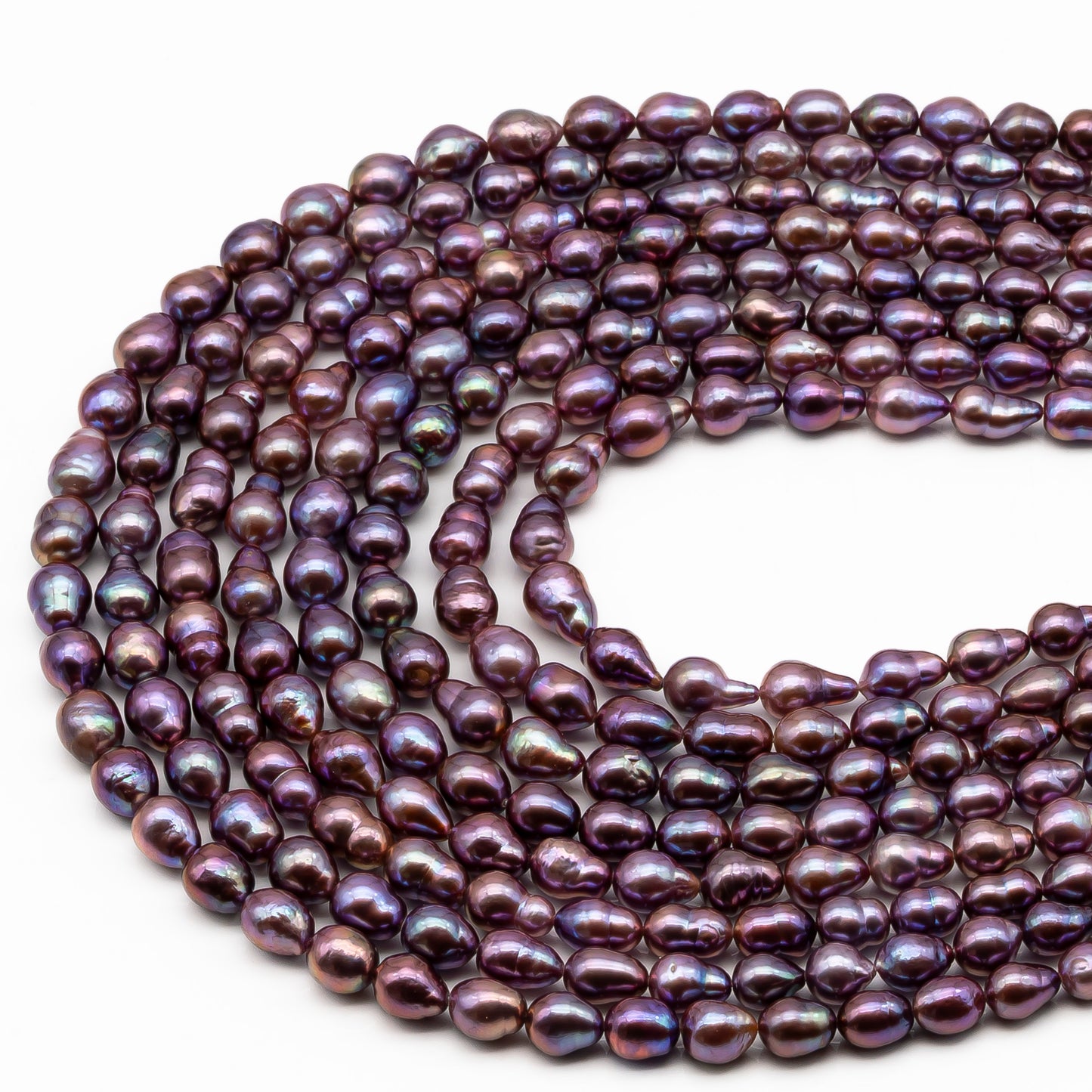 9-11mm Edison Pearl in Full Strand, Freshwater Pearl in Natural Colors with High Luster, Pre-Strung for Jewelry Making, SKU # 2851ED