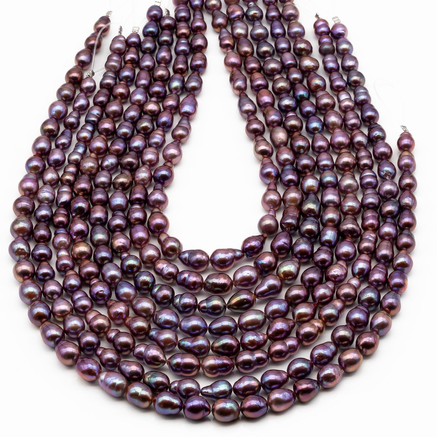 9-11mm Edison Pearl in Full Strand, Freshwater Pearl in Natural Colors with High Luster, Pre-Strung for Jewelry Making, SKU # 2851ED