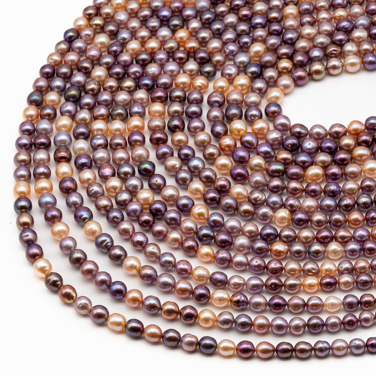 9-11mm Edison Pearl in Full Strand, Freshwater Pearl in Natural Colors with High Luster, Pre-Strung for Jewelry Making, SKU # 2852ED