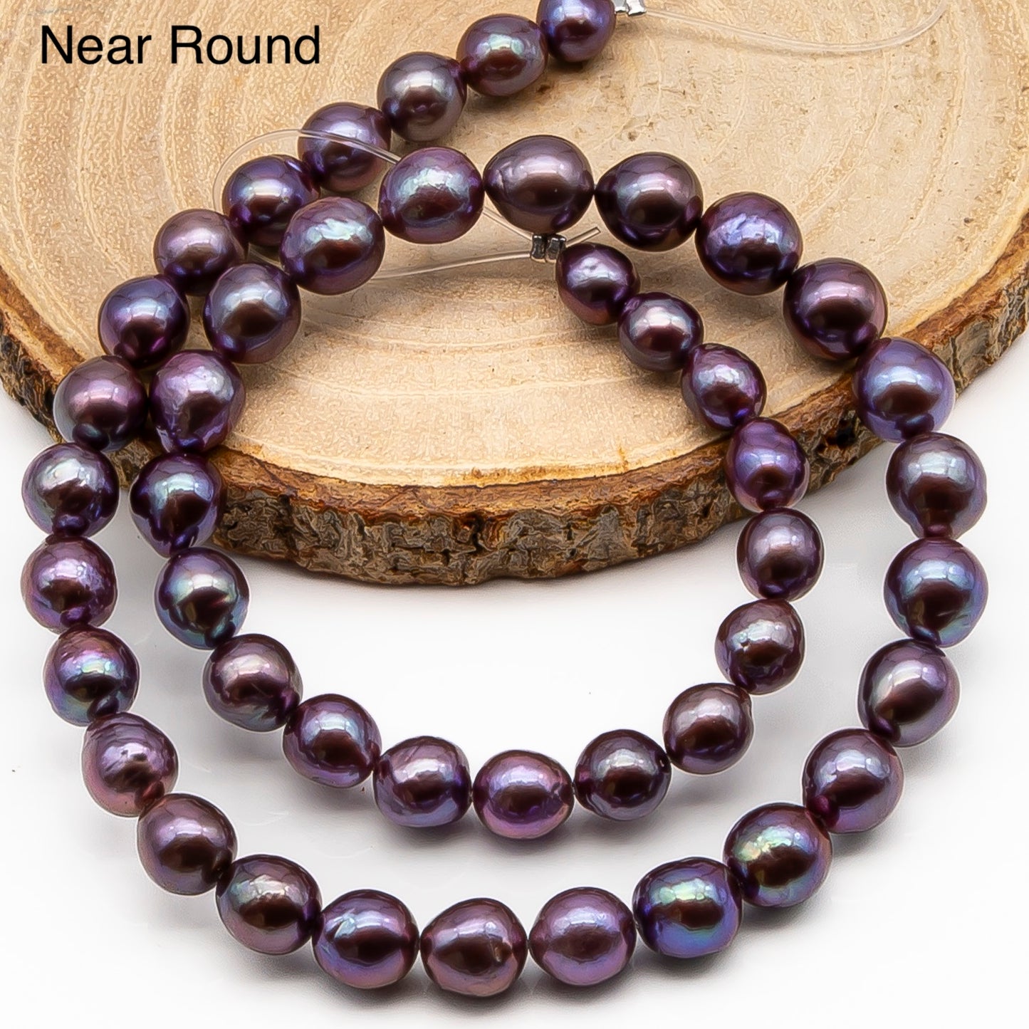 9-11mm Edison Pearl in Full Strand, Freshwater Pearl in Natural Colors with High Luster, Pre-Strung for Jewelry Making, SKU # 2850ED