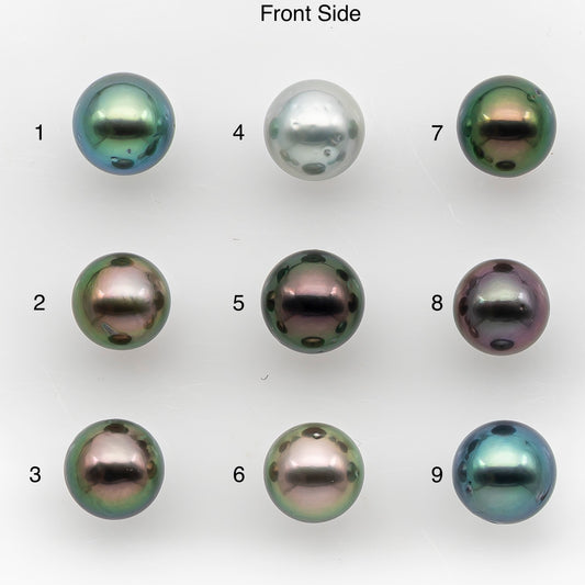 8-9mm Tahitian Pearl, Loose Undrilled with High Luster and for Jewelry Making, SKU # 2881TH