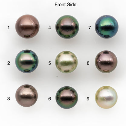 9-10mm Tahitian Pearl, Loose Undrilled with High Luster and for Jewelry Making, SKU # 2882TH