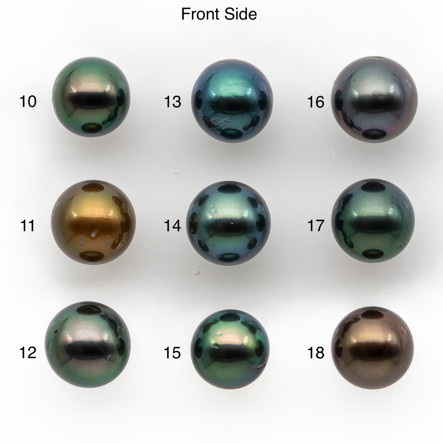 9-10mm Tahitian Pearl, Loose Undrilled with High Luster and for Jewelry Making, SKU # 2882TH
