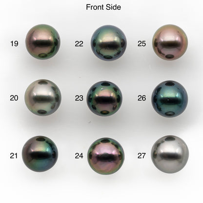 9-10mm Tahitian Pearl, Loose Undrilled with High Luster and for Jewelry Making, SKU # 2882TH