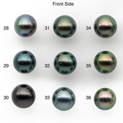 9-10mm Tahitian Pearl, Loose Undrilled with High Luster and for Jewelry Making, SKU # 2882TH