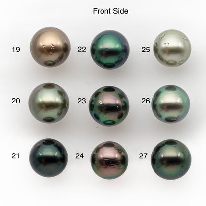10-11mm Tahitian Pearl, Loose Undrilled with High Luster and for Jewelry Making, SKU # 2883TH