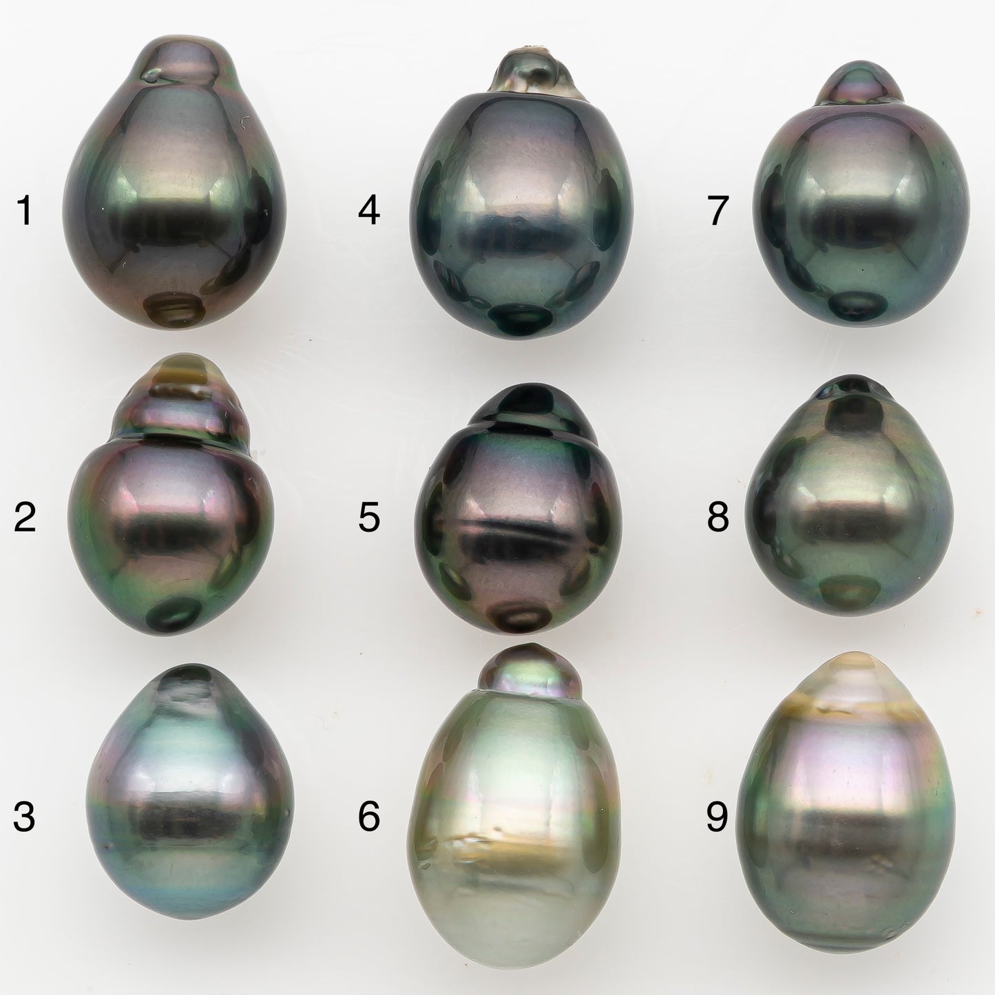 11-12mm Tahitian Pearl Natural Color with Minor Blemishes, Loose Undrilled for Jewelry Making, SKU # 3347H