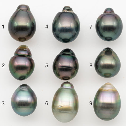 11-12mm Tahitian Pearl Natural Color with Minor Blemishes, Loose Undrilled for Jewelry Making, SKU # 3347H