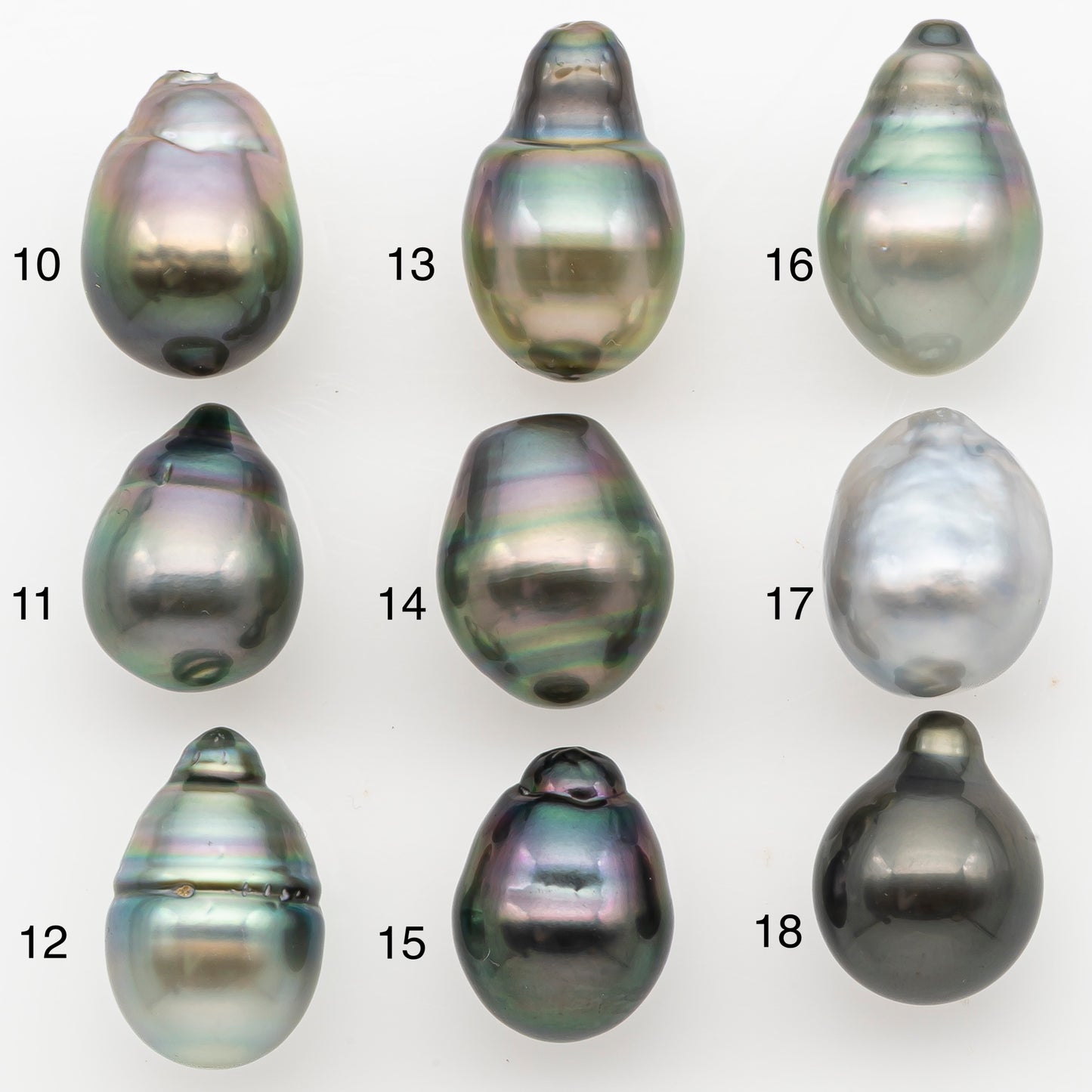 11-12mm Tahitian Pearl Natural Color with Minor Blemishes, Loose Undrilled for Jewelry Making, SKU # 3347H