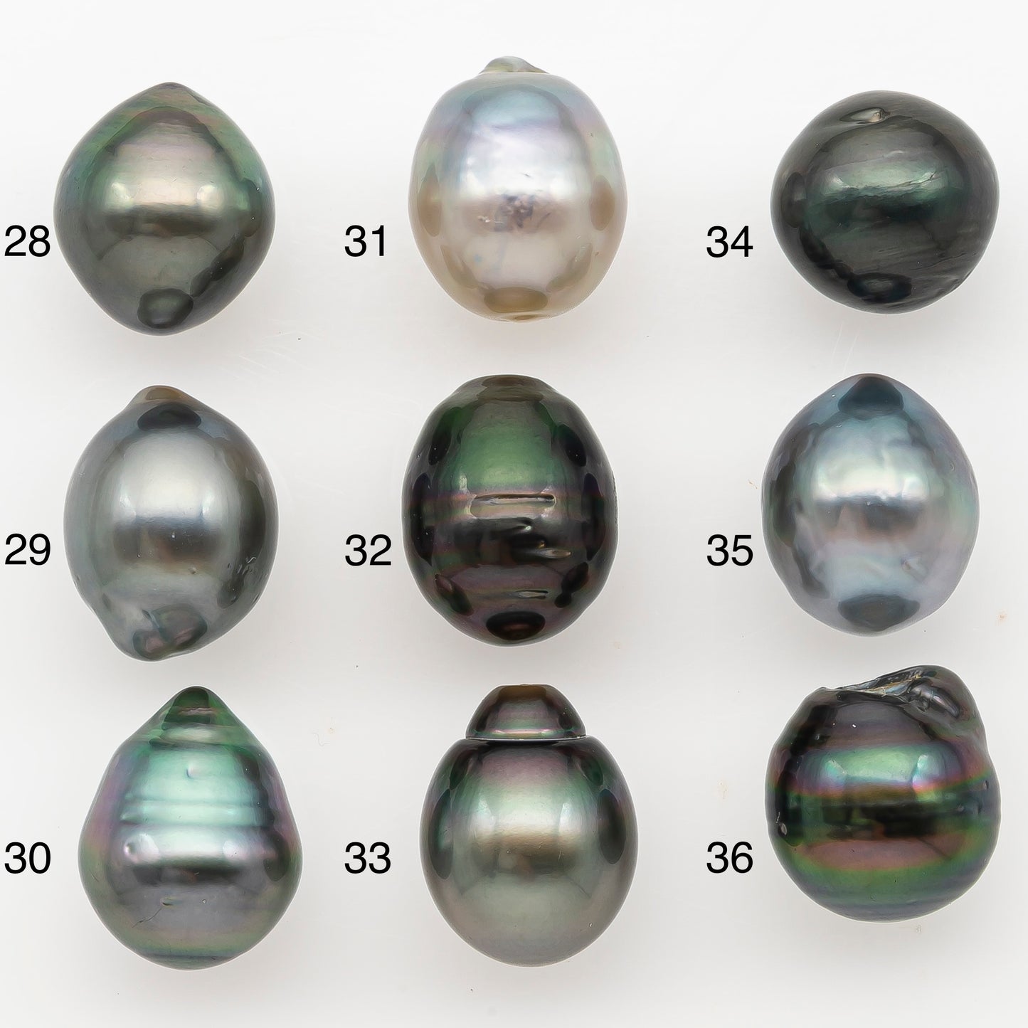 11-12mm Tahitian Pearl Natural Color with Minor Blemishes, Loose Undrilled for Jewelry Making, SKU # 3347H