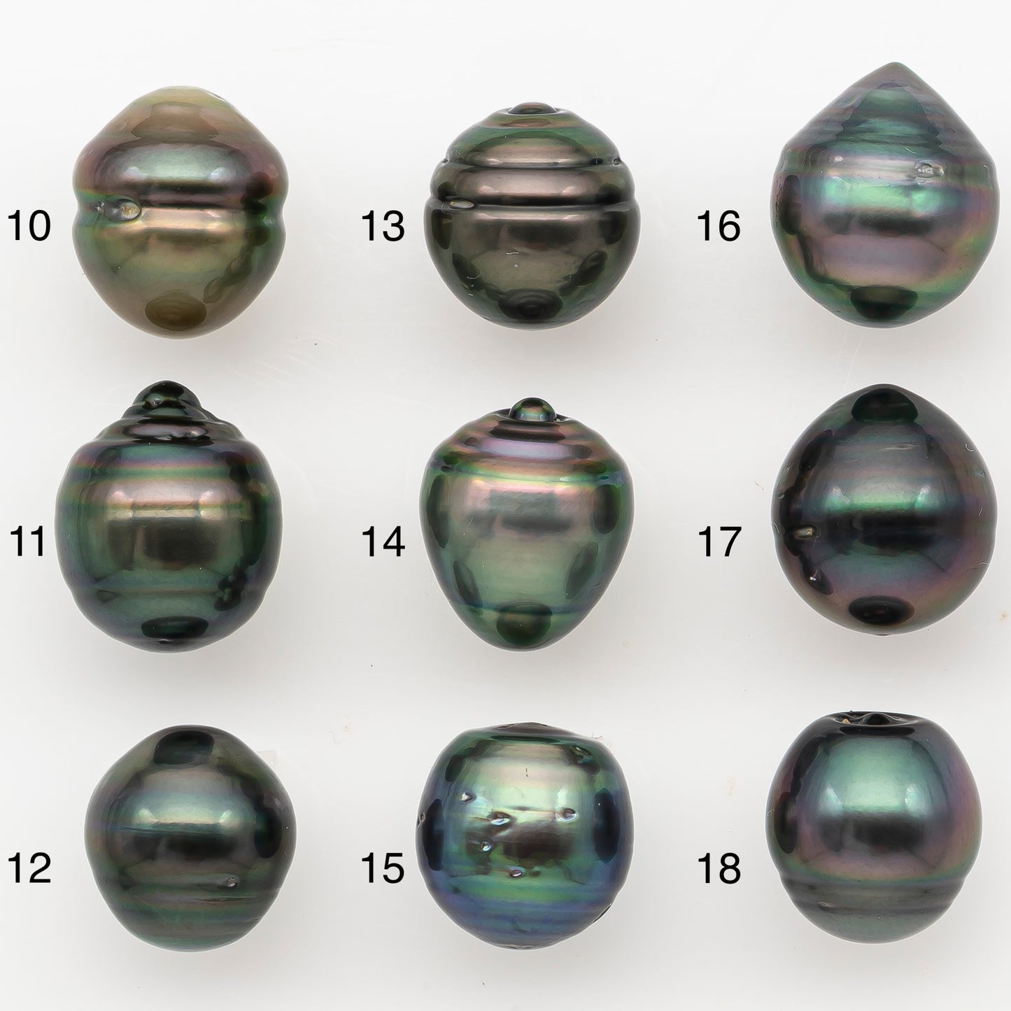 11-12mm Tahitian Pearl Natural Color with Minor Blemishes, Loose Undrilled for Jewelry Making, SKU # 3348H