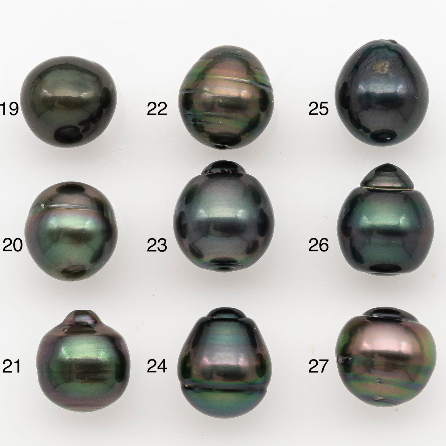 11-12mm Tahitian Pearl Natural Color with Minor Blemishes, Loose Undrilled for Jewelry Making, SKU # 3348H