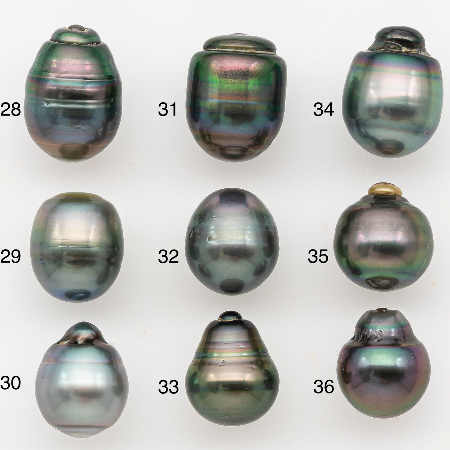 11-12mm Tahitian Pearl Natural Color with Minor Blemishes, Loose Undrilled for Jewelry Making, SKU # 3348H