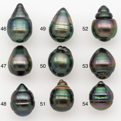 11-12mm Tahitian Pearl Natural Color with Minor Blemishes, Loose Undrilled for Jewelry Making, SKU # 3348H