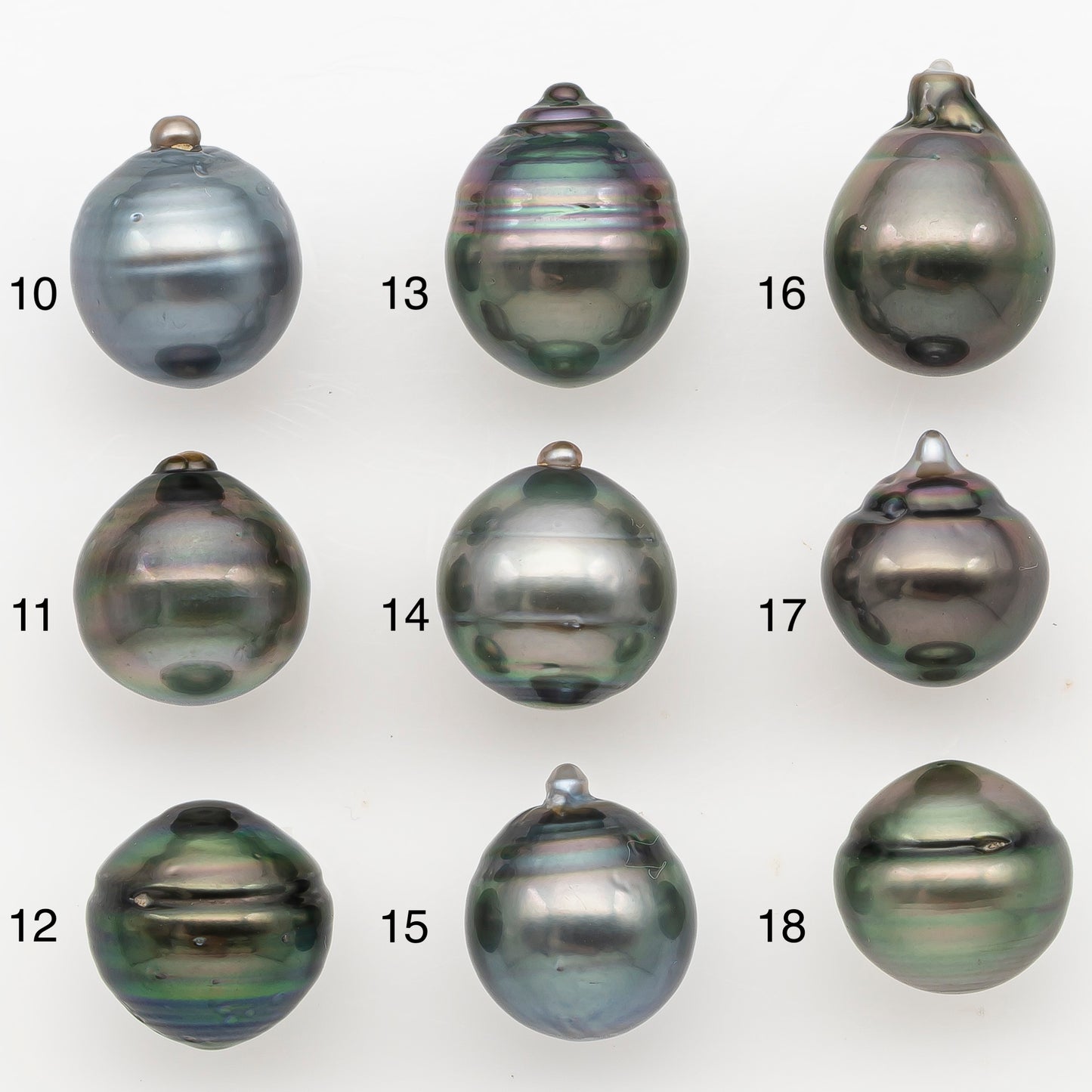 11-12mm Tahitian Pearl Natural Color with Minor Blemishes, Loose Undrilled for Jewelry Making, SKU # 3349H