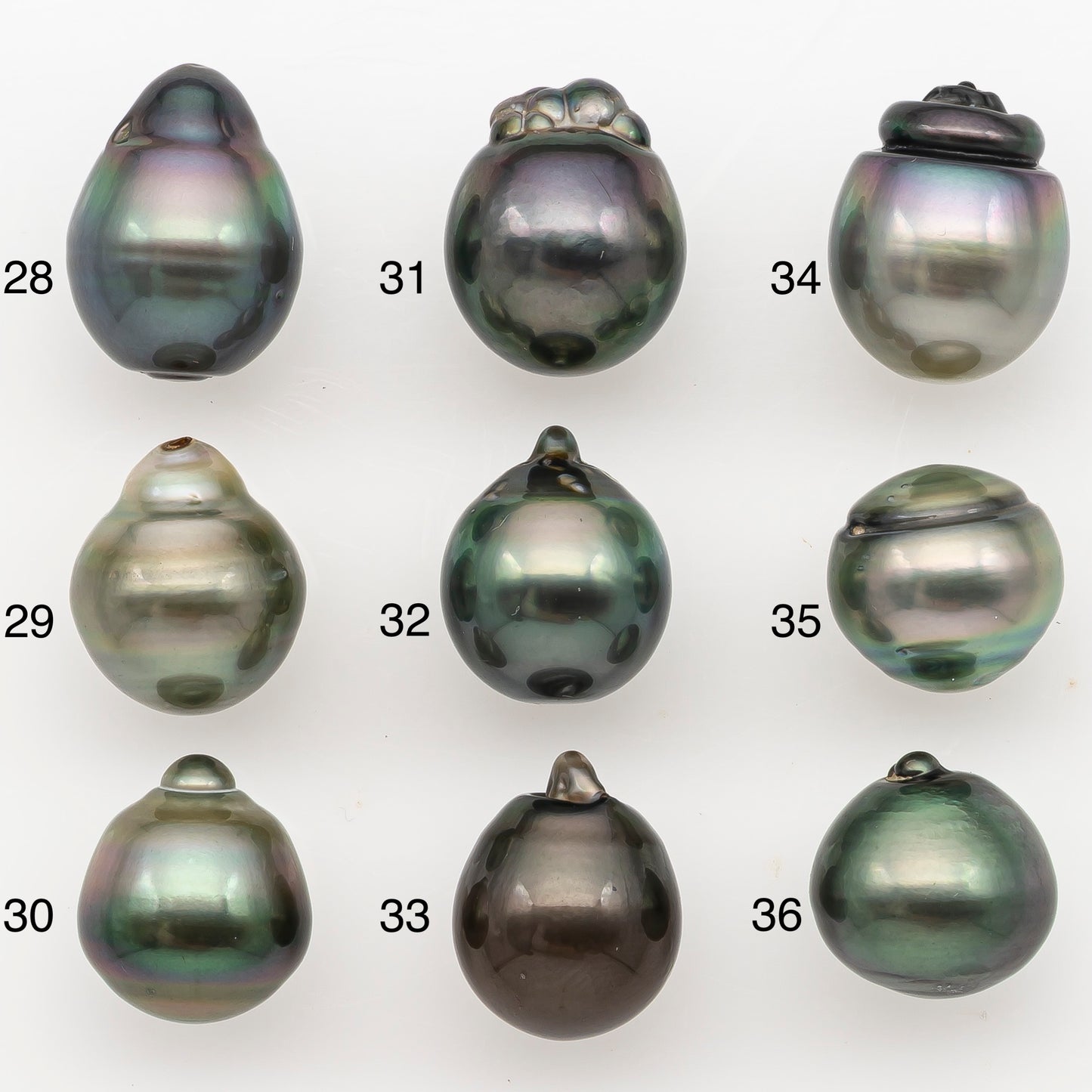 11-12mm Tahitian Pearl Natural Color with Minor Blemishes, Loose Undrilled for Jewelry Making, SKU # 3349H