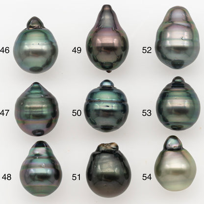 11-12mm Tahitian Pearl Natural Color with Minor Blemishes, Loose Undrilled for Jewelry Making, SKU # 3349H