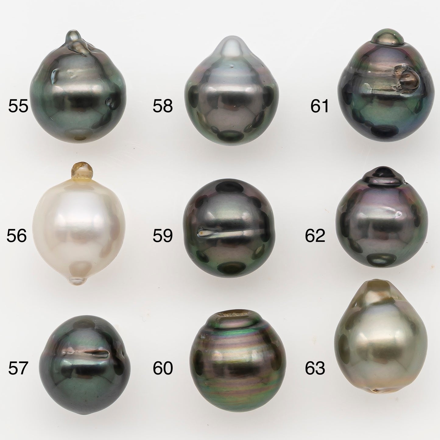 11-12mm Tahitian Pearl Natural Color with Minor Blemishes, Loose Undrilled for Jewelry Making, SKU # 3349H