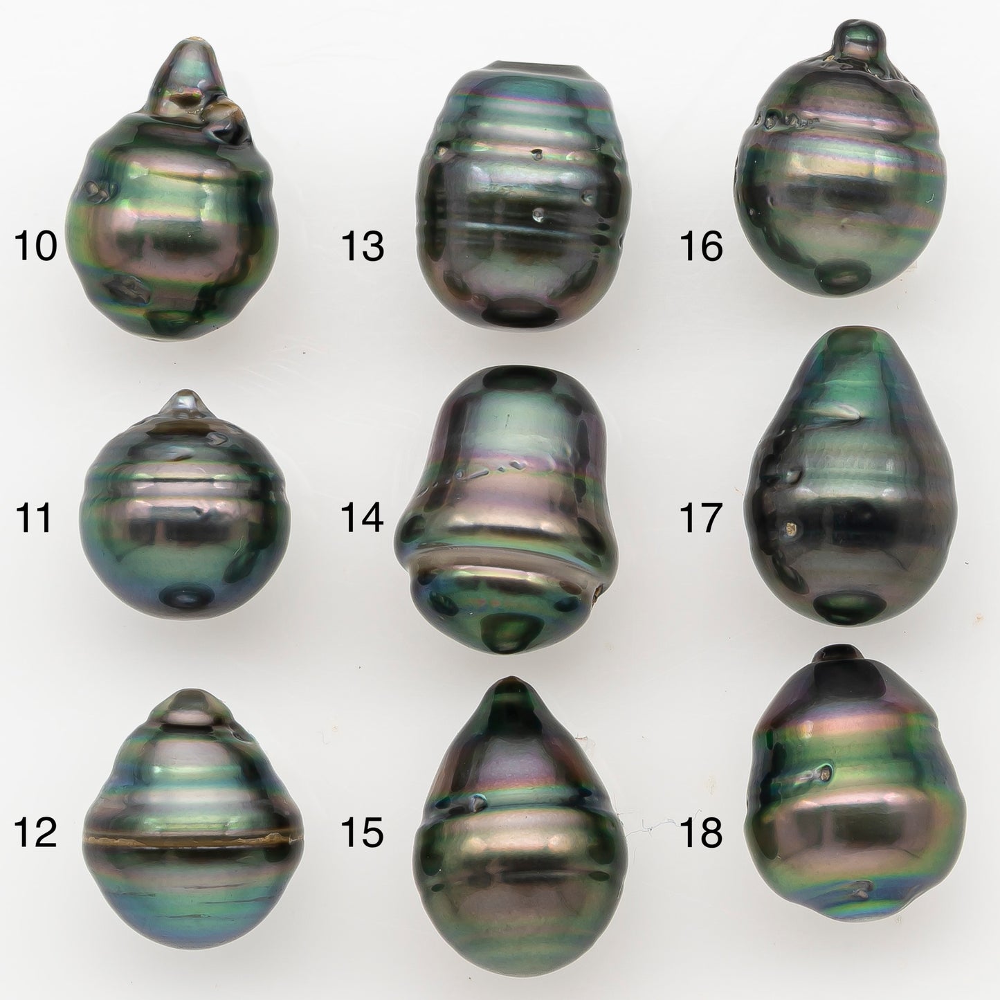 11-12mm Tahitian Pearl Natural Color with Minor Blemishes, Loose Undrilled for Jewelry Making, SKU # 3350H