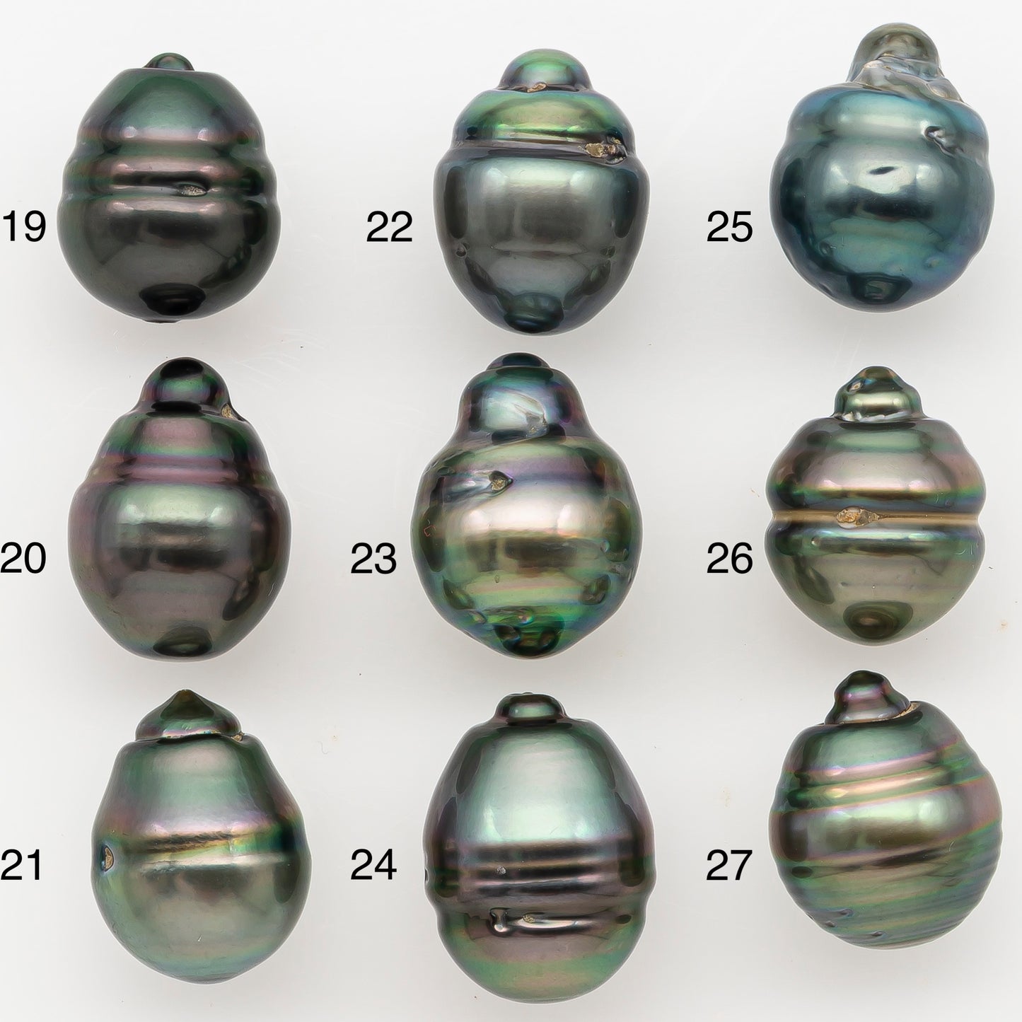 11-12mm Tahitian Pearl Natural Color with Minor Blemishes, Loose Undrilled for Jewelry Making, SKU # 3350H