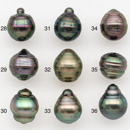 11-12mm Tahitian Pearl Natural Color with Minor Blemishes, Loose Undrilled for Jewelry Making, SKU # 3350H