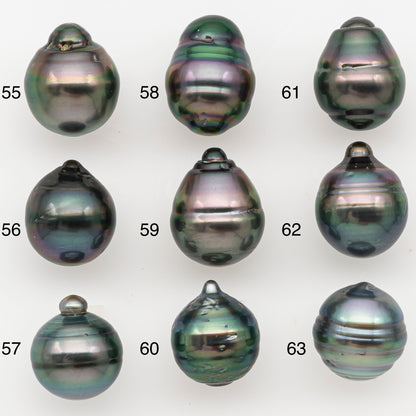 11-12mm Tahitian Pearl Natural Color with Minor Blemishes, Loose Undrilled for Jewelry Making, SKU # 3350H