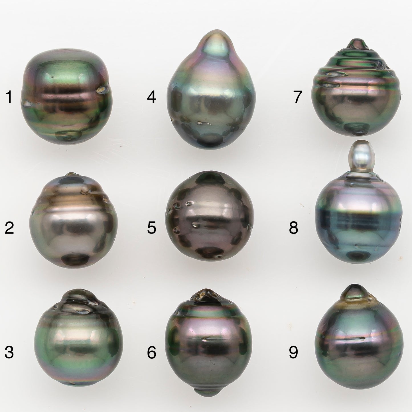 11-12mm Tahitian Pearl Natural Color with Minor Blemishes, Loose Undrilled for Jewelry Making, SKU # 3351H