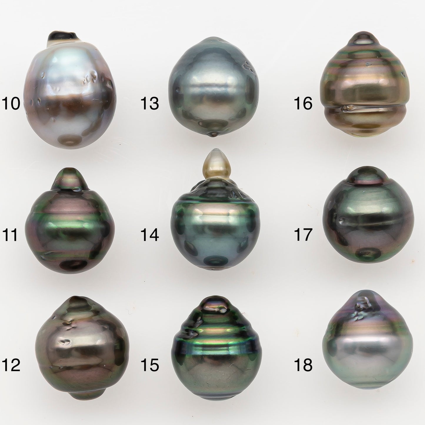 11-12mm Tahitian Pearl Natural Color with Minor Blemishes, Loose Undrilled for Jewelry Making, SKU # 3351H