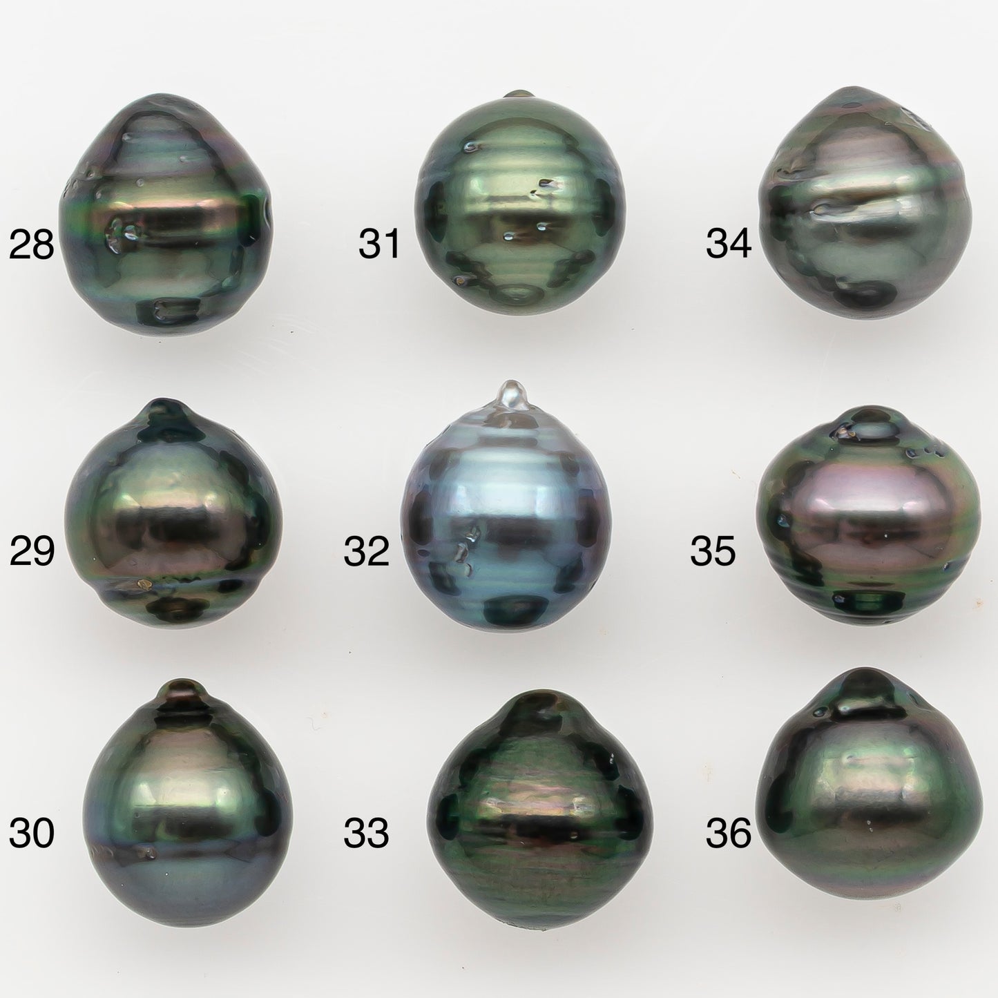 11-12mm Tahitian Pearl Natural Color with Minor Blemishes, Loose Undrilled for Jewelry Making, SKU # 3351H