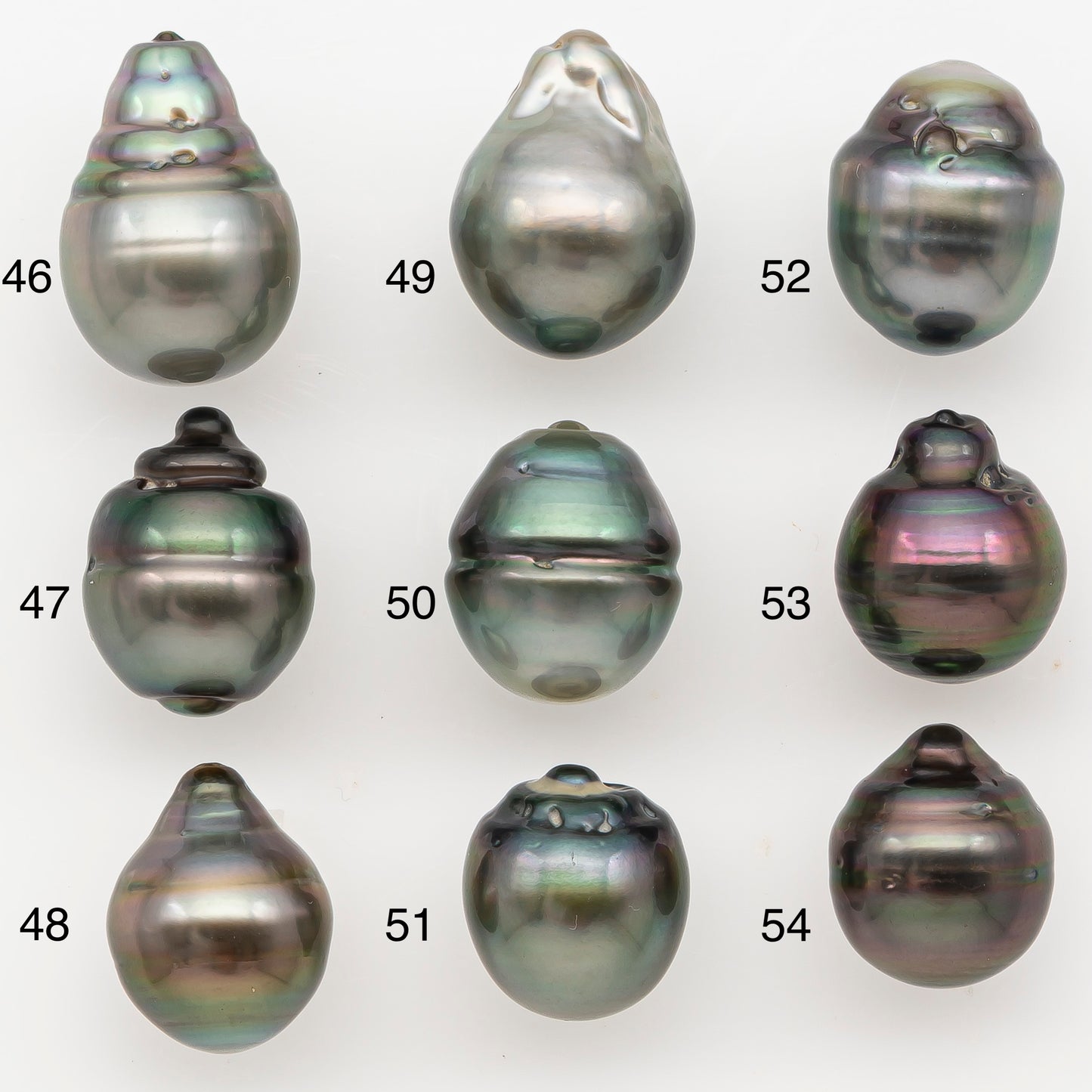 11-12mm Tahitian Pearl Natural Color with Minor Blemishes, Loose Undrilled for Jewelry Making, SKU # 3351H