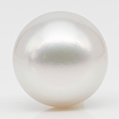 17.7mm Australian White South Sea Pearl, Round Undrilled Loose Pearl, High Luster, Rare Large Size, Jewelry Making, SKU # 3352WS