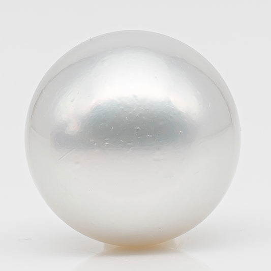 17.2mm Australian White South Sea Pearl, Round Undrilled Loose Pearl, High Luster, Rare Large Size, Jewelry Making, SKU # 3353WS
