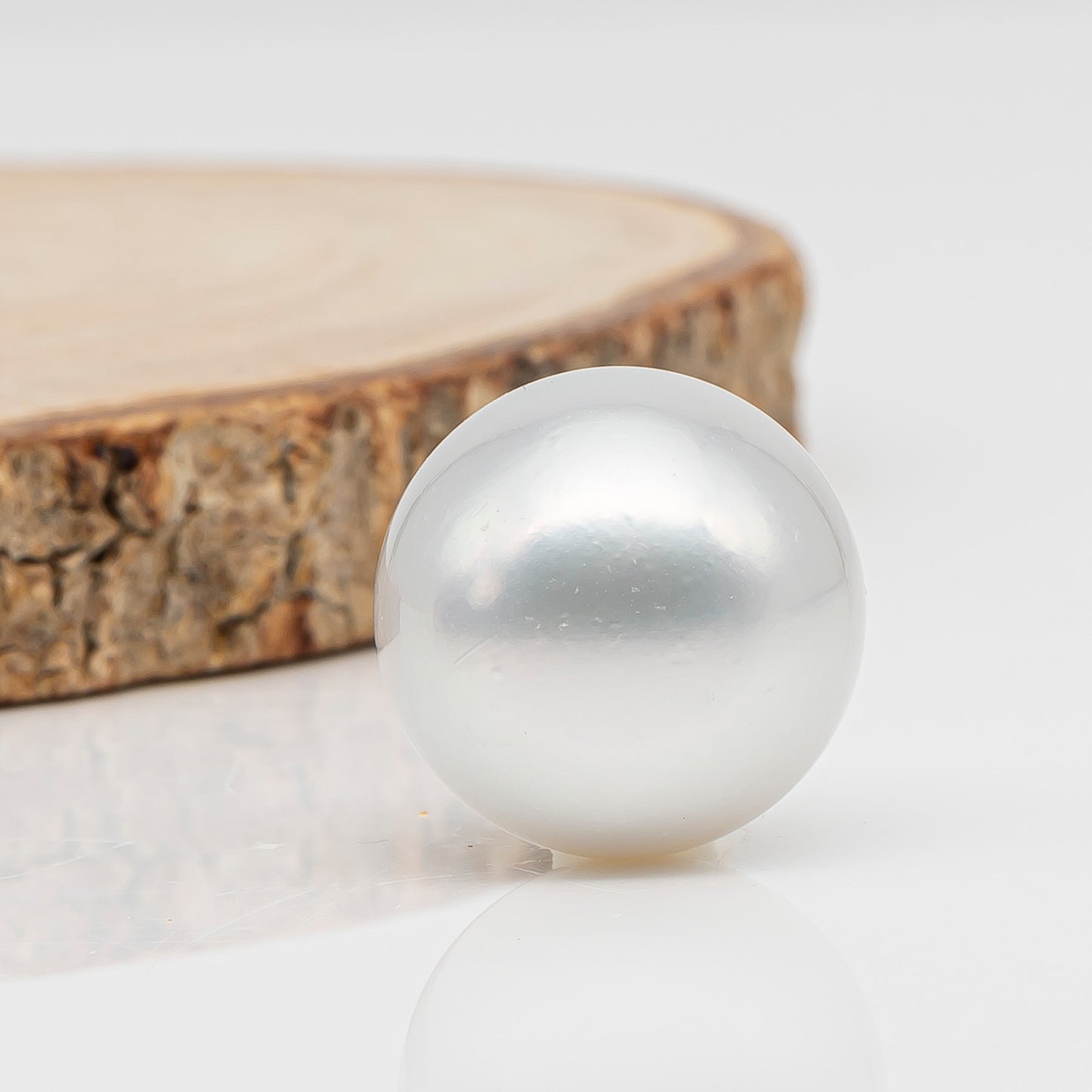 17.2mm Australian White South Sea Pearl, Round Undrilled Loose Pearl, High Luster, Rare Large Size, Jewelry Making, SKU # 3353WS