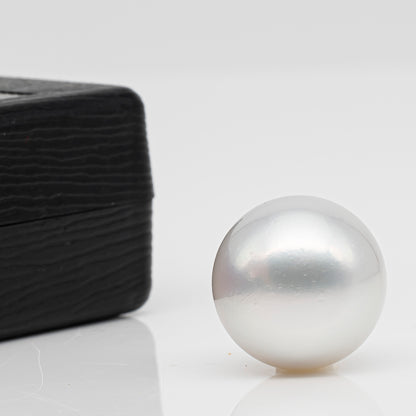 17.2mm Australian White South Sea Pearl, Round Undrilled Loose Pearl, High Luster, Rare Large Size, Jewelry Making, SKU # 3353WS