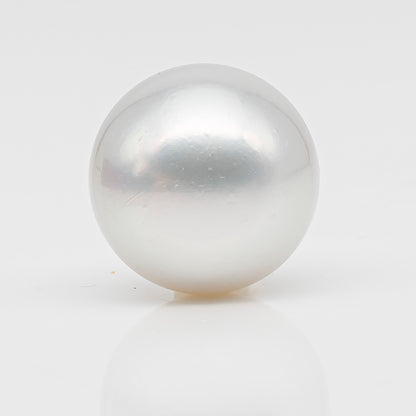 17.2mm Australian White South Sea Pearl, Round Undrilled Loose Pearl, High Luster, Rare Large Size, Jewelry Making, SKU # 3353WS