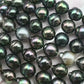 9-10mm Tahitian Pearl Bead with High Luster, In Full Strand with Blemishes for Jewelry Making, SKU # 1858TH