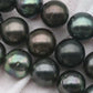 10-11mm Round Tahitian Pearl in Full Strand with Natural Color and High Luster, For Jewelry Making, SKU # 2062TH