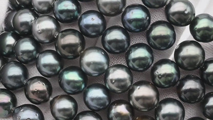 8-9mm Tahitian Pearl in Full Strand with Natural Color and High Luster, For Jewelry Making with Blemishes, SKU # 2067TH